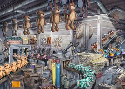 Puzzle Exit - V továrni na hračky (368ks)