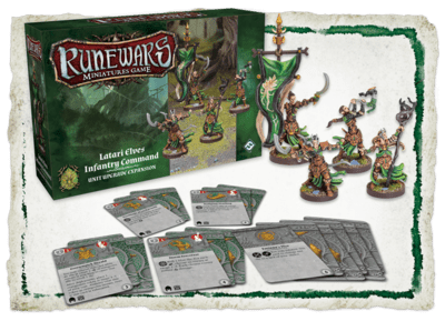 Latari Elves Infantry Command Unit Upgrade (Runewars Miniatures Game)