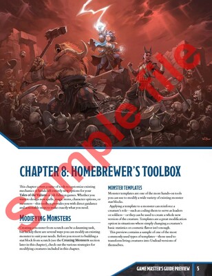 Tales of the Valiant: Game Masters Guide (Pocket Edition)