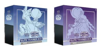 Pokémon: Chilling Reign Sword and Shield 6 Elite Trainer Box Purple