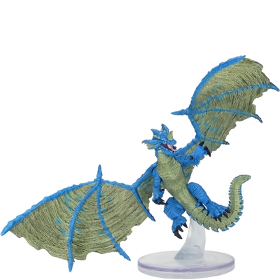 Dungeons & Dragons - Icons of the Realms Miniatures: #43 Young Blue Dragon (Fangs and Talons)