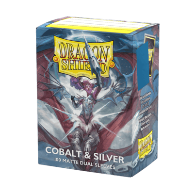 Obaly Dragon Shield Standard Size - Matte Dual Cobalt & Silver (100 ks)