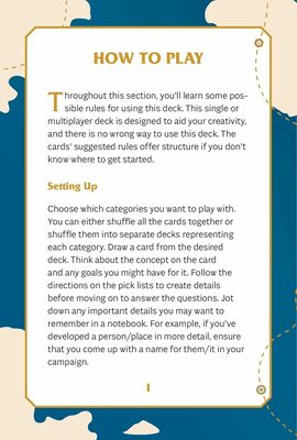 The Ultimate RPG Worldbuilding Deck