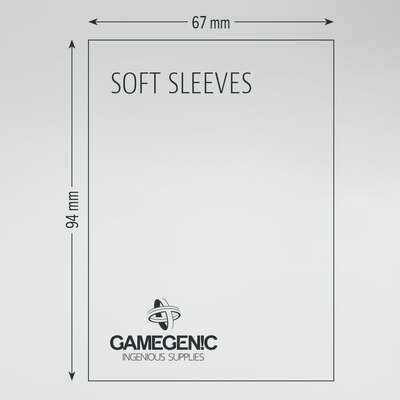 Obaly Gamegenic Soft sleeves - sized 67x94 CLEAR (100 ks)