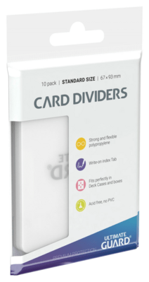 Ultimate Guard Card Dividers Standard Size Transparent (10ks)