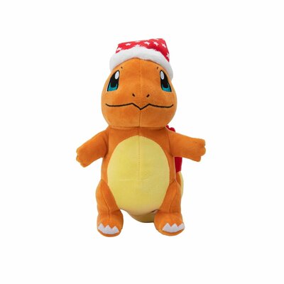 Plyšová figúrka Pokémon - Charmander v zimnej čiapke 20cm 