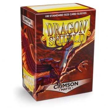 Obaly Crimson Matte (100ks): Dragon Shield Standard sleeves 