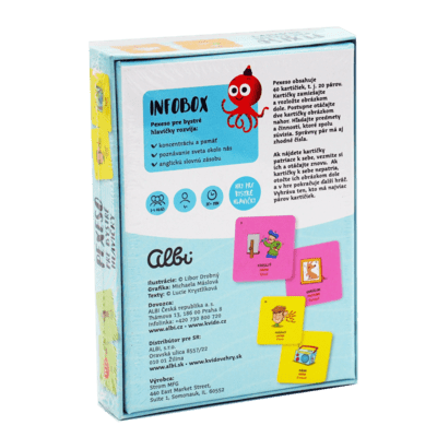 Kvído - Pexeso pre bystré hlavičky angličtina Predmety a činnosti