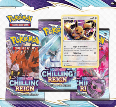 Pokémon: Eevee 3-pack blister Chilling Reign Sword and Shield 6