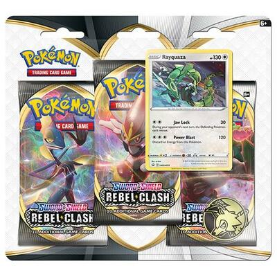 Pokémon: Rayquaza 3-pack Blister Sword and Shield Rebel Clash