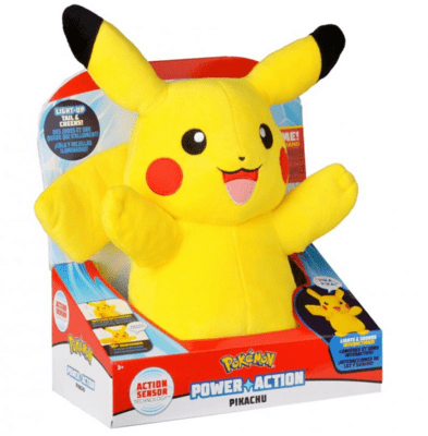 Plyšová figúrka Pikachu Power Action - interaktívny plyš
