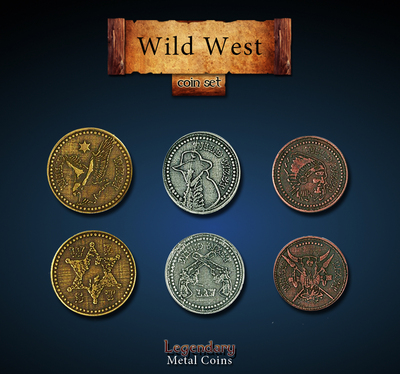 Wild West Coin Set - Legendary Metal Coins