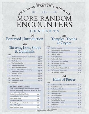 The Game Master's Book More Random Encounters