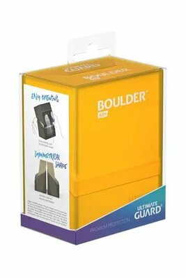 Krabička na karty Ultimate Guard Boulder 60+ Standard Size Amber