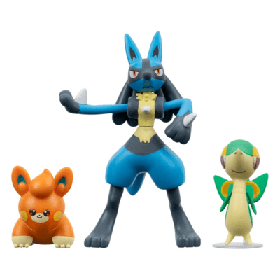 Figúrka Pokémon Battle Figure - SNIVY, PAWMI, LUCARIO