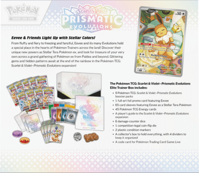 Pokémon: Prismatic Evolutions Elite Trainer Box