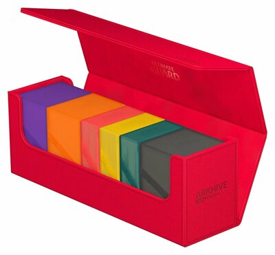 Krabička na karty Ultimate Guard Arkhive 400+ XenoSkin Monocolor RED
