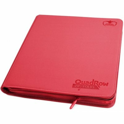 Album Ultimate Guard 12-pocket QuadRow Zipfolio Xenoskin RED
