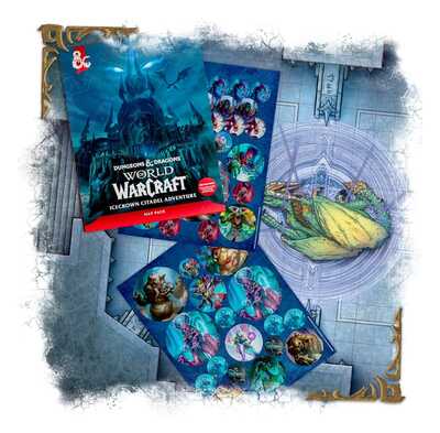 D&D RPG 5.5E World of Warcraft Icecrown Citadel Adventure Map Pack