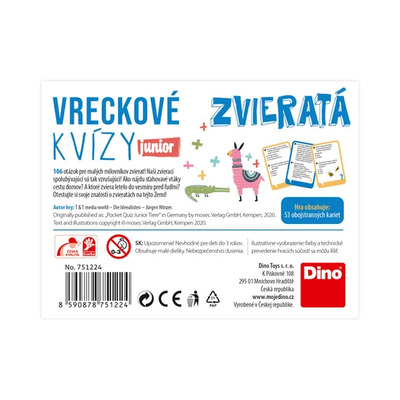 Vreckové kvízy junior – Zvieratá SK