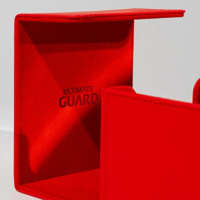 Krabička na karty Ultimate Guard Sidewinder 133+ XenoSkin Monocolor RED