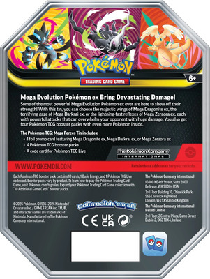 Pokémon: Mega Forces Tin Mega Zeraora ex