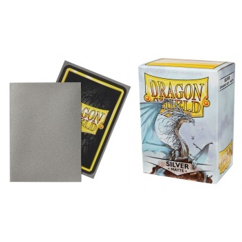 Obaly Dragon Shield Standard Size - Silver Matte 100 ks