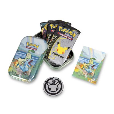 Pokémon 25th Anniversary Mini Tin - Chikorita, Cyndaquil, Totodile (Johto starters)