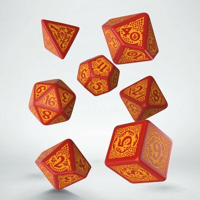 Kocky Dragon Slayer Red and orange dice set (7ks)