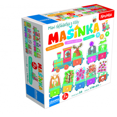 Mašinka (maxi skladačka s číslami)