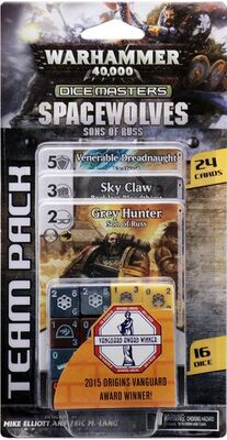Dice Masters Warhammer 40 000 : Space Wolves - Sons of Russ team pa