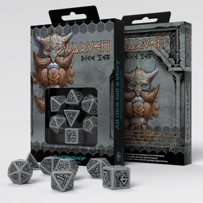 Kocky RPG set Dwarven set Gray/Black (7ks)