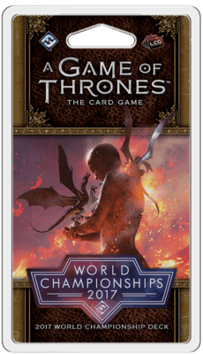 2017 World Champion Deck  - A Game of Thrones LCG