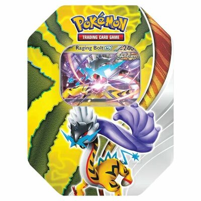 Pokémon: Paradox Destinies Raging Bolt ex Tin