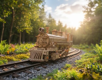 3D puzzle Parná lokomotíva