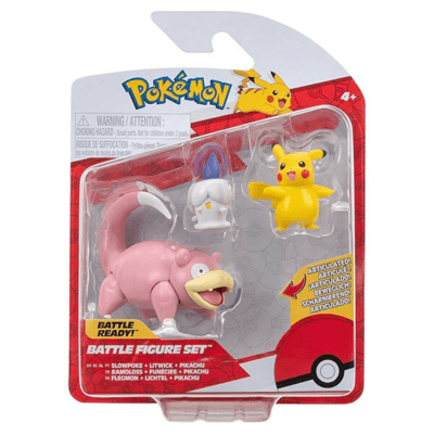 Figúrka Pokémon Battle Figure - PIKACHU, SLOWPOKE, LITWICK