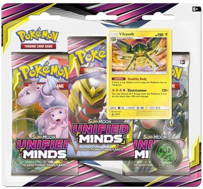 Pokémon: Vikavolt  3-pack blister Sun and Moon 11- Unified Minds