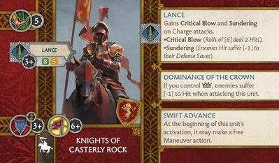 Knights of Casterly Rock: A Song Of Ice And Fire 