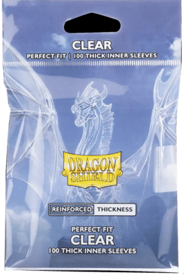 Obaly Dragon Shield Standard size Perfect fit - Thick Inner Sleeve CLEAR (100ks)