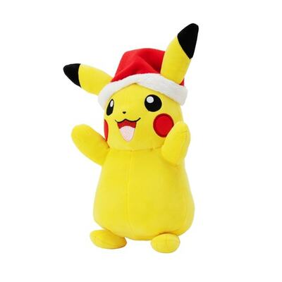 Plyšová figúrka Pokémon - Pikachu v zimnej čiapke 20cm