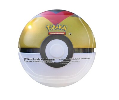 Pokémon Level Ball Tin (zlatý - červené V)