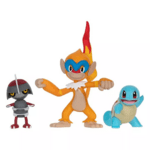 Figúrka Pokémon Battle Figure - SQUIRTLE, PAWNIARD, MONFERNO