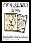 D&D 5E RPG Ranger Spellbook Cards