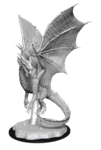 RPG figúrka: Dungeons & Dragons Nolzur's Marvelous Unpainted Miniatures - Young Silver Dragon