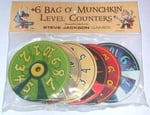 +6 Bag o' Munchkin Level Counters Set 1
